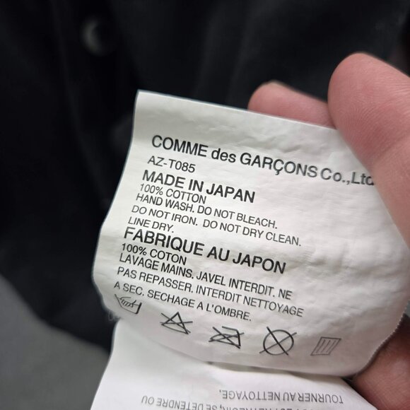 Comme Des Garcons PLAY Men Sweatshirt M Black Heart Patch Embroidery Cardigan - Picture 2 of 7